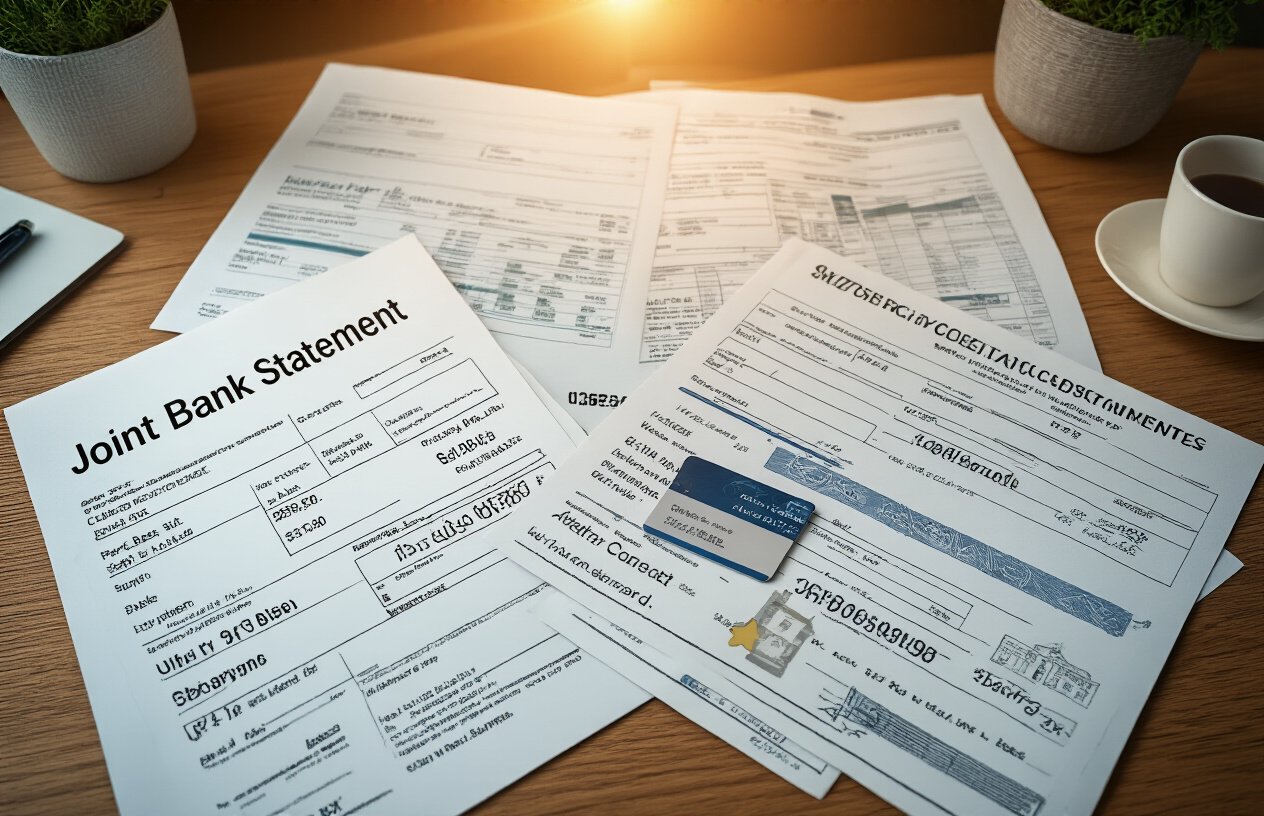 Comprovantes de vida financeira compartilhada
