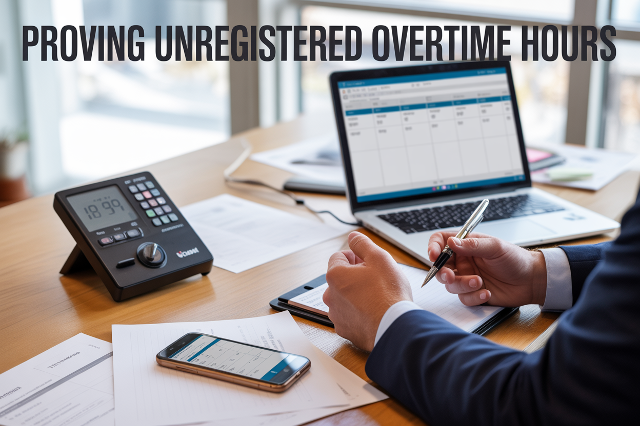 Como provar horas extras não registradas em sistemas de ponto eletrónico?